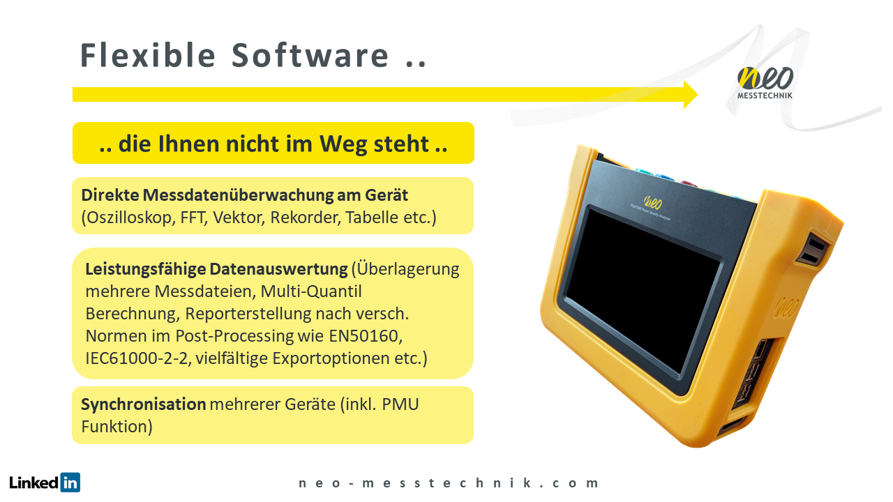 Flexible software that doesn't stand in your way NEO Messtechnik